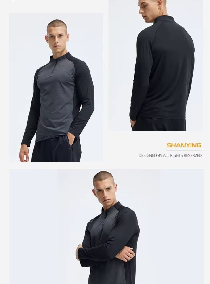 Men's Training Top Long-Sleeved Half-Zip