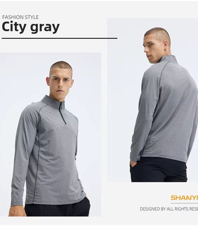 Men's Half-Zip Running T-Shirt