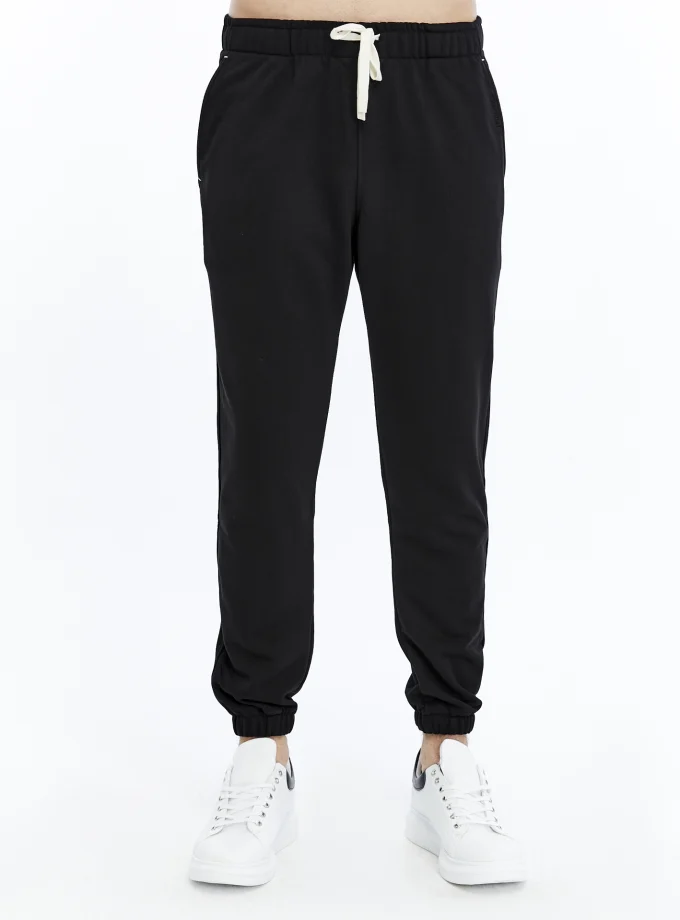 Tommylife Standard Fit Jogger Men's Sweatpants 82145 BLACK