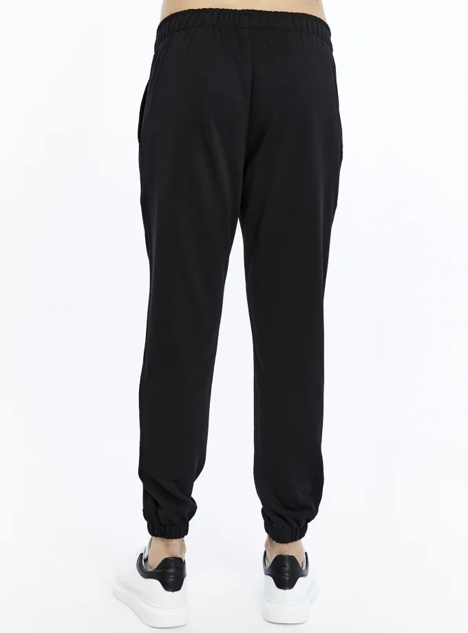 Tommylife Standard Fit Jogger Men's Sweatpants 82145 BLACK