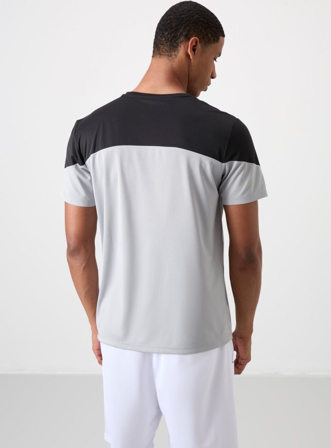 Tommylife Crew Neck Standard Fit Active Sports Men's T-Shirt 88386 Gray